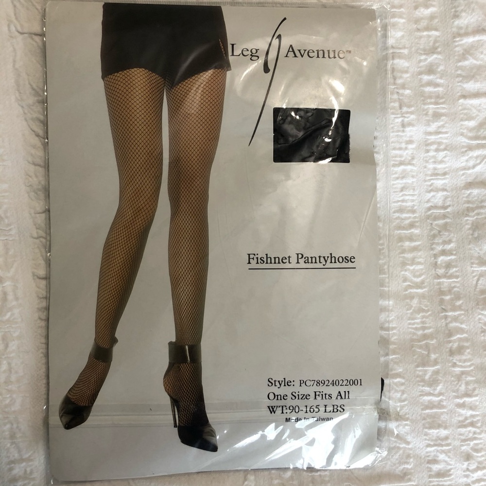 Leg Avenue Black Fishnet Pantyhose